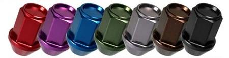 Project Kics WKIC16R 12X1.50 Red Leggdura Racing Lug Nuts - 16 PCS