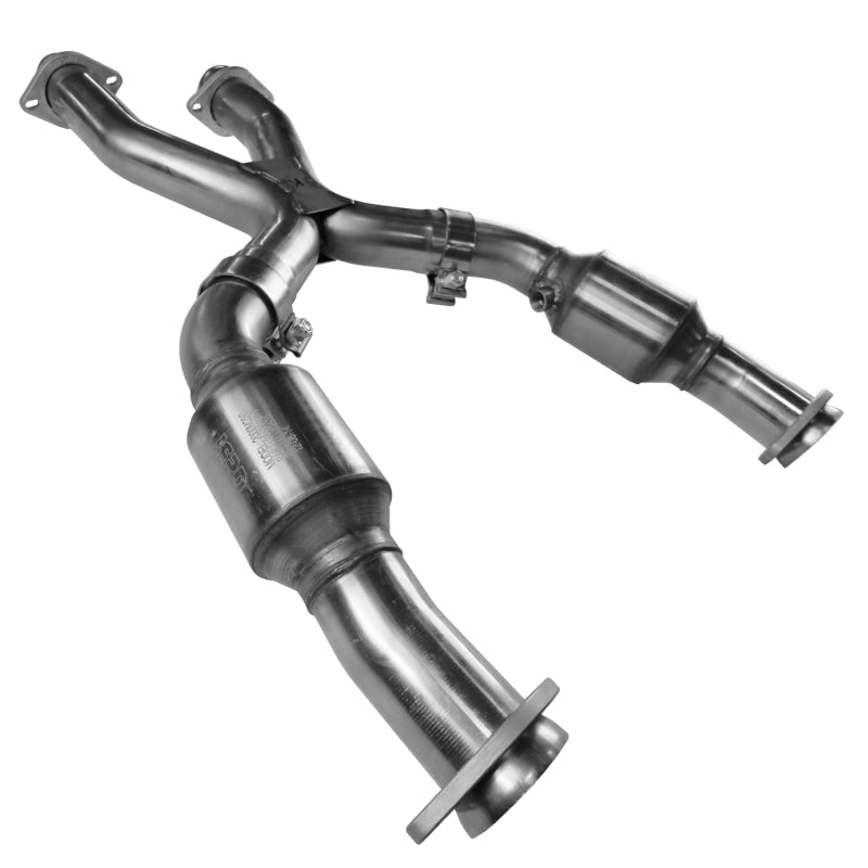 Kooks 11203240 99-04 fits Ford Mustang GT / fits Cobra 2 1/2in In x 2 1/2in OEM Out Cat SS X Pipe Kooks HDR Req