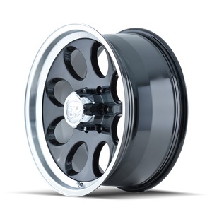 ION Wheels 171-5883B ION Type 171 15x8 / 6x139.7 BP / -27mm Offset / 106mm Hub Black/Machined Wheel