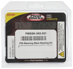 Pivot World PWSSK-H03-021 95-97 fits Honda CR125R PW Steering Stem Bearing Kit