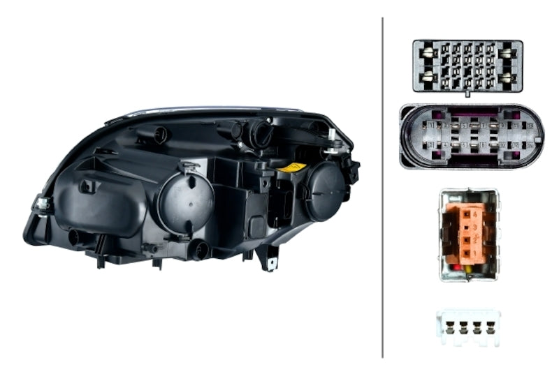 Hella LA354878081 2009-2011 fits Mercedes-Benz GLK280 Headlight Assembly