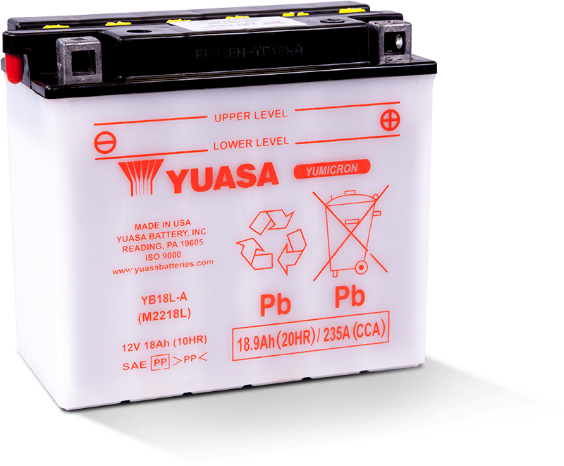 Yuasa YUAM2218L YB18L-A Yumicron 12 Volt Battery