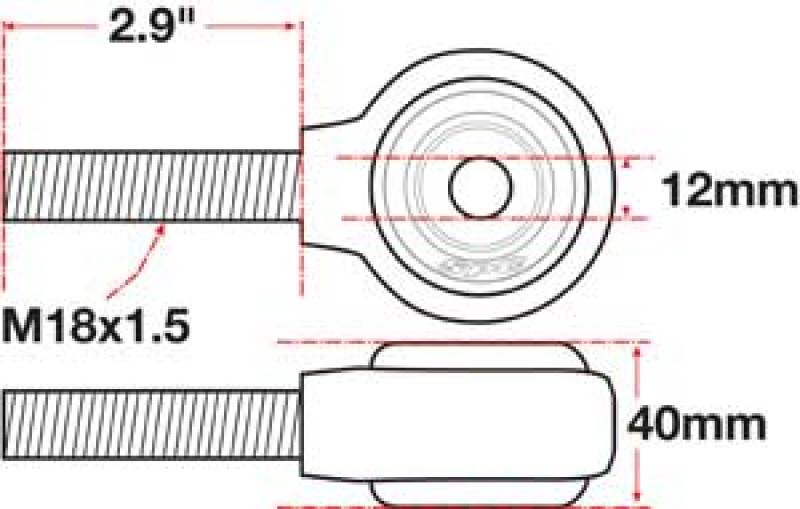 SPC Performance 15754 XAXIS Rod End Ball Joint