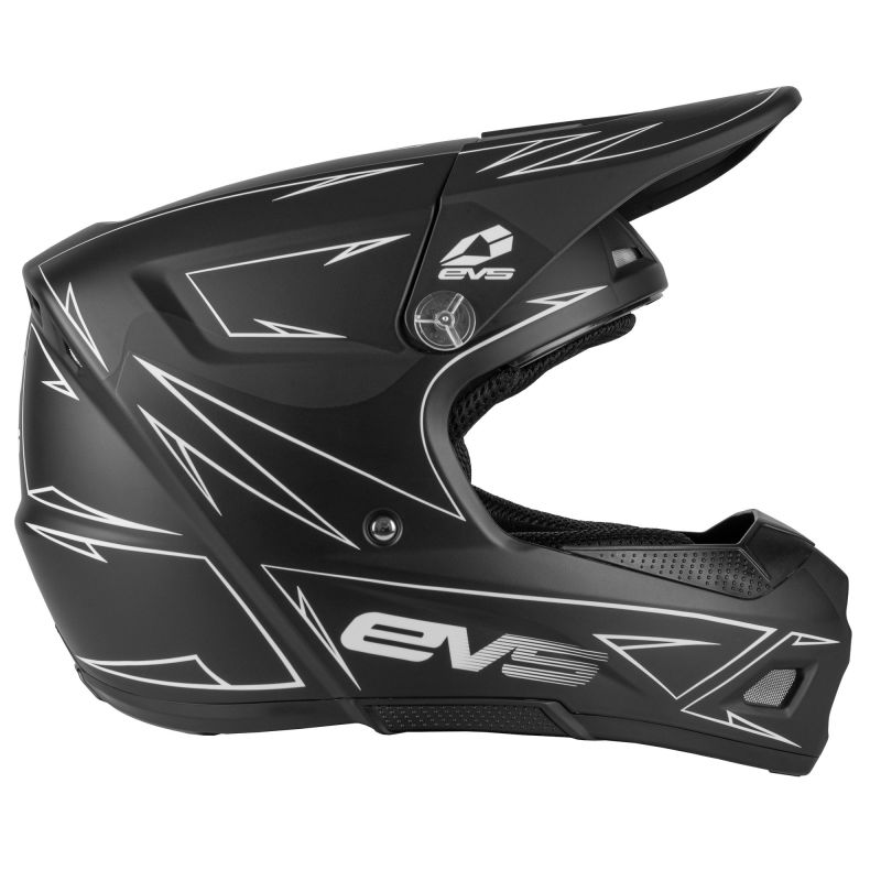 EVS HE21T3P-BK-L T3 Pinner Helmet Matte Black Youth - Large