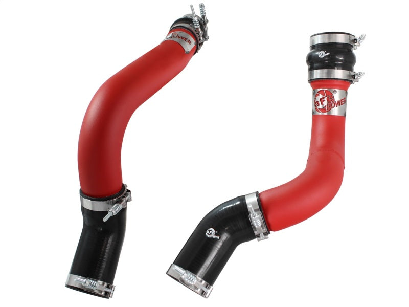 AFE 46-20134-R unner 3in Red Intercooler Tubes Hot & Cold Side Kit for 13-14 fi