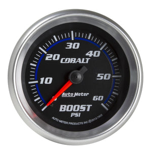 AutoMeter 7905 Autometer Cobalt 2-5/8in Mechanical Boost Gauge 60 PSI