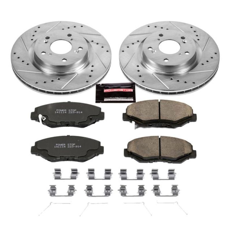 PowerStop K6488 fits Honda 12-16 CR-V Front Z23 Evolution Sport Brake Kit