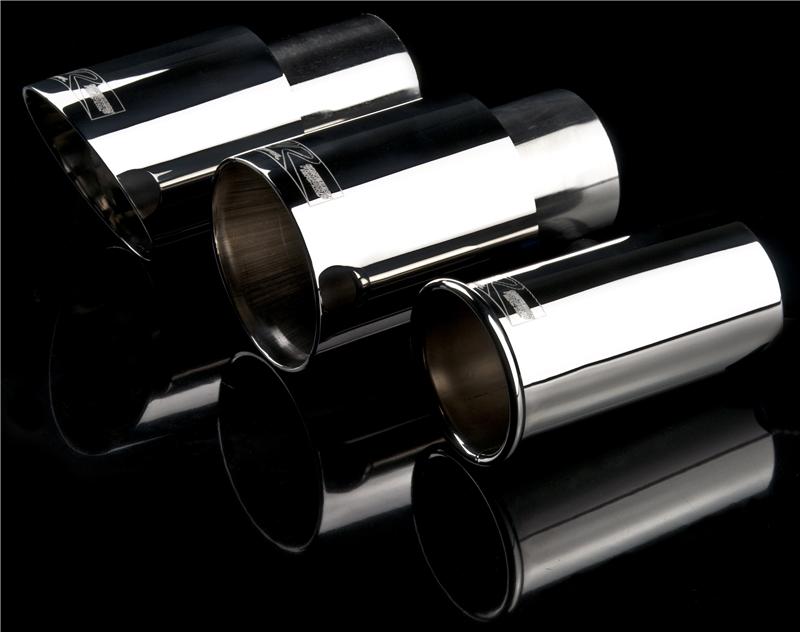 Weapon R 820-205-402 Universal Black Exhaust Tips 3in Slant 2.5in Inlet/3in Outlet Neo-Titanium