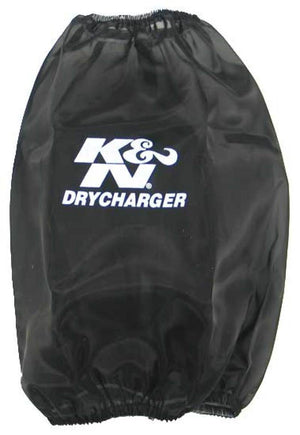 K&N Engineering RC-5046DK K&N Round Tapered Drycharger Air Filter Wrap-Black 7.5in Base ID x 4.5in Top ID x 9in H