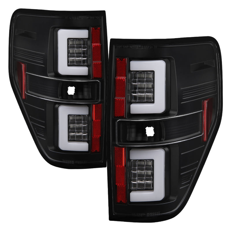Spyder 5084200 fits Ford 09-14 F150 V2 Light Bar LED Tail Lights - Black (ALT-Y
