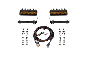 Diode Dynamics DD8604 2014-2024 fits Toyota 4Runner SS6 Max LED Kit Yellow Fog 3000K