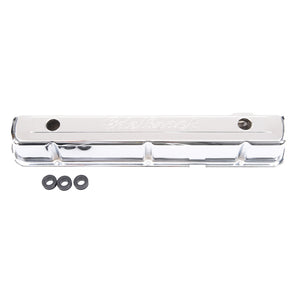 Edelbrock 4477 Valve Cover Signature Series fits Chevrolet 1962-2001 194-292 CI Inline 6 Chrome