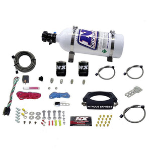 Nitrous Express 20933-05 fits GM LS 102mm Nitrous Plate Kit (50-400HP) w/5lb Bot