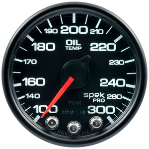 AutoMeter P52232 Autometer Spek-Pro - Nascar 2-1/16in Oil Temp 100-300F Bcb Ecu