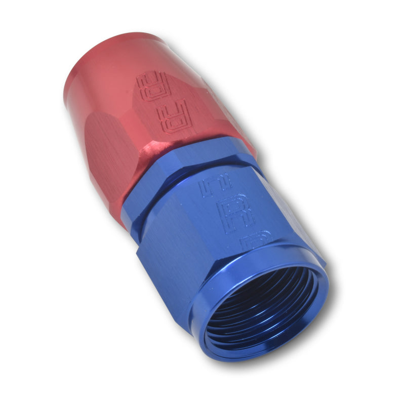 Russell 610050 Performance -12 AN Red/Blue Straight Full Flow Hose End