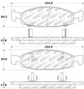 Stoptech 309.079 Sport Brake Pads w/Shims and Hardware - Front