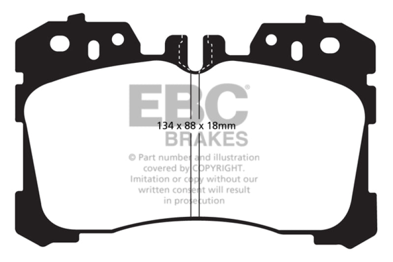 EBC DP21811 07+ fits Lexus LS460 4.6 Greenstuff Front Brake Pads