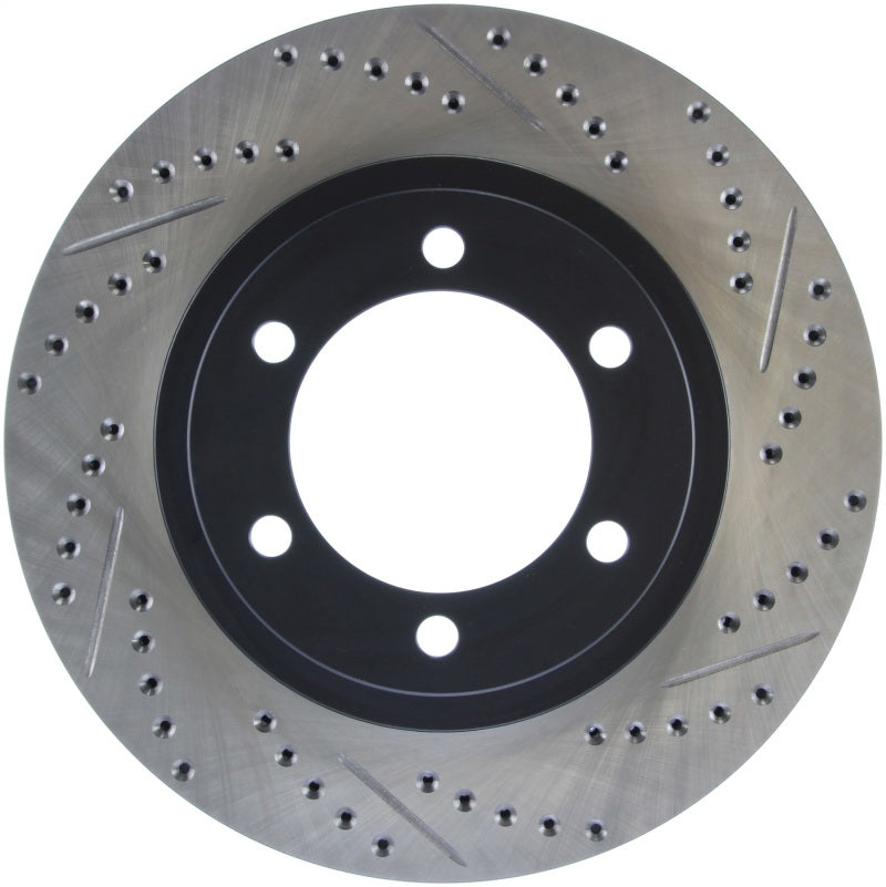 Stoptech 127.44127L Slotted & Drilled Sport Brake Rotor
