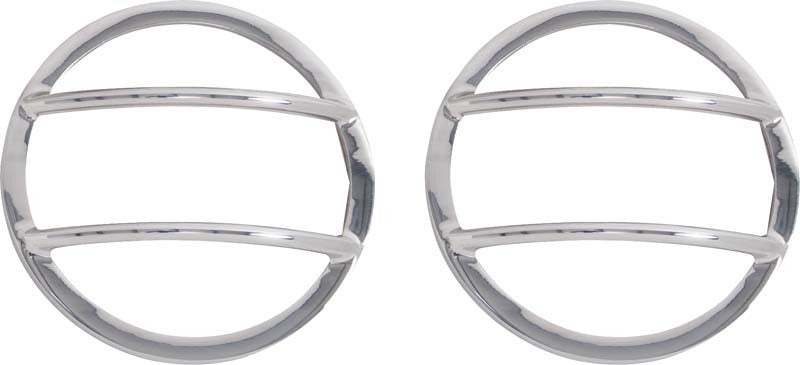 Kentrol 30014 fits Jeep 07-18 Wrangler JK Fog Light Cover Pair - Polished Silver