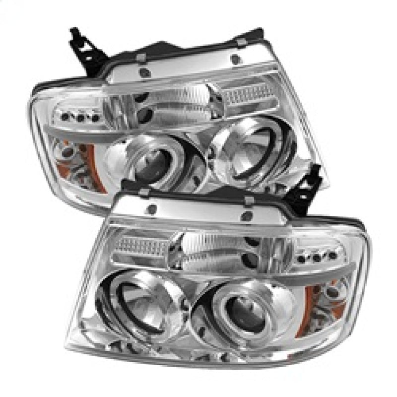SPYDER 5010216 fits Ford F150 Projector Headlights Version 2 LED Halo LED Chrm