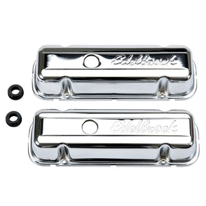 Edelbrock 4486 Valve Cover Signature Series Buick 1977 and Later 3 8L and 4 1L V6 Chrome