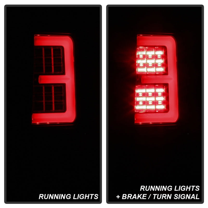 Spyder 5086662 fits Jeep 07-10 Grand Cherokee Light Bar LED Tail Lights - Black