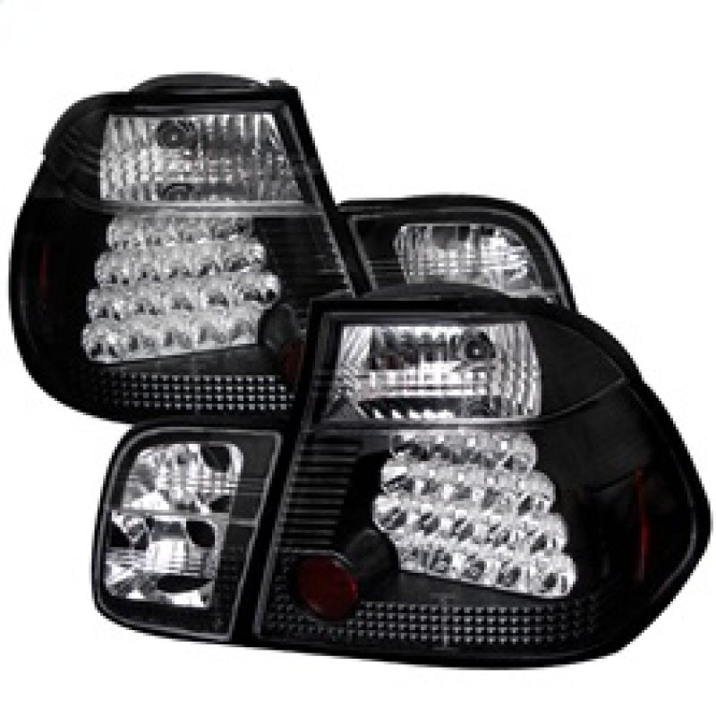 Spyder 5000736 fits BMW 99-01 E46 3-Series 4Dr LED Tail Lights Black ALT-YD-BE4699-4D-LED-BK