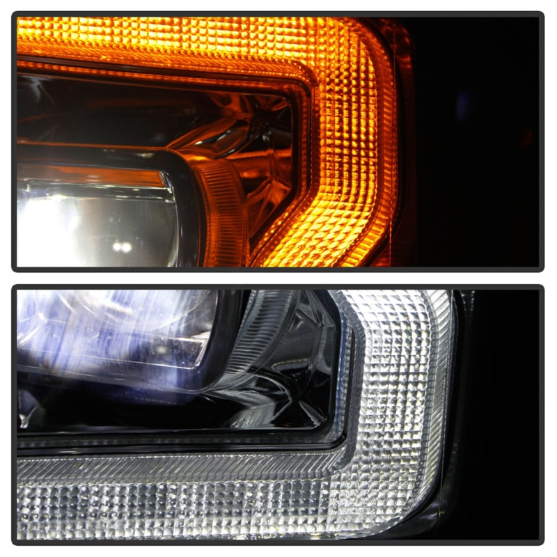 Spyder 5087447 fits Ford 17-18 F-250/F-350/F450 Full LED Headlights Black PRO-Y