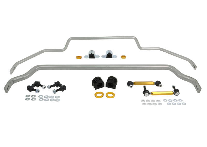 Whiteline BNK008 fits Nissan 09-17 GT-R (Premium) / 12-16 GT-R Black Edition Front and Rear Swaybar Kit