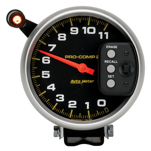 AutoMeter 6857 Autometer 5 inch 11000 RPM Single Range w/ Pro-Comp 2 & Memory Tachometer