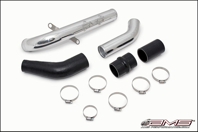 AMS AMS.04.09.0002-2 Performance fits Mitsubishi 08-15 EVO X Upper I/C Pipe - Black Powder Coat