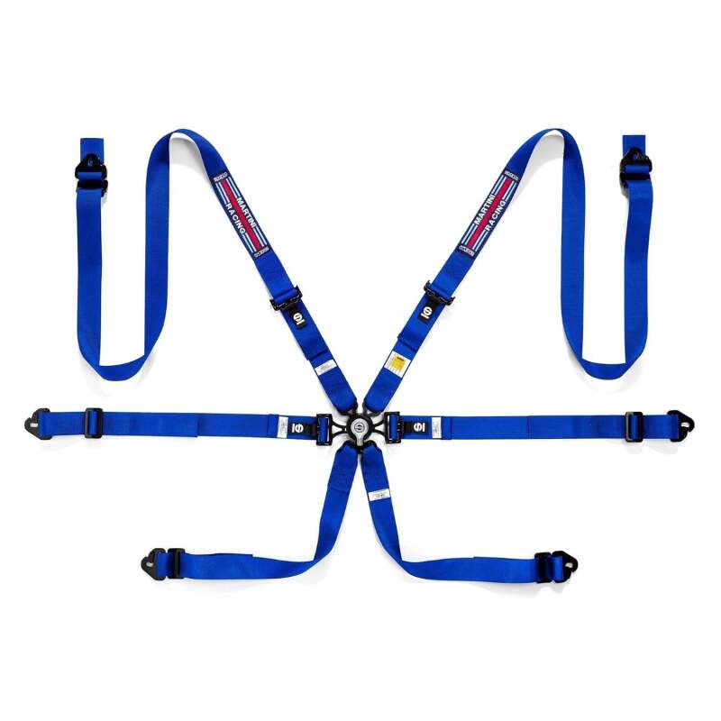 SPARCO 04834HPDMRAZ Belt Martini-Racing 6 Pt.3-4in Reg A