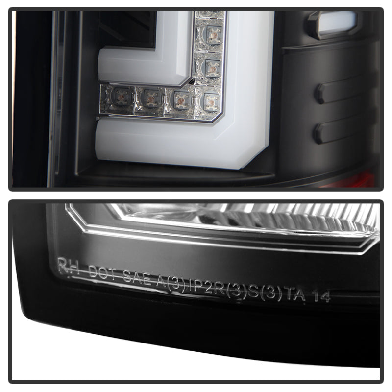 Spyder 5080660 fits GMC 14-16 Sierra LED Tail Lights Black ALT-YD-GS14-LBLED-BK