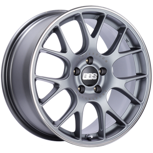 BBS CH146TIPO CH-R 18x8.5 5x112 ET38 Satin Titanium Polished Rim Protector Wheel -82mm PFS/Clip Required