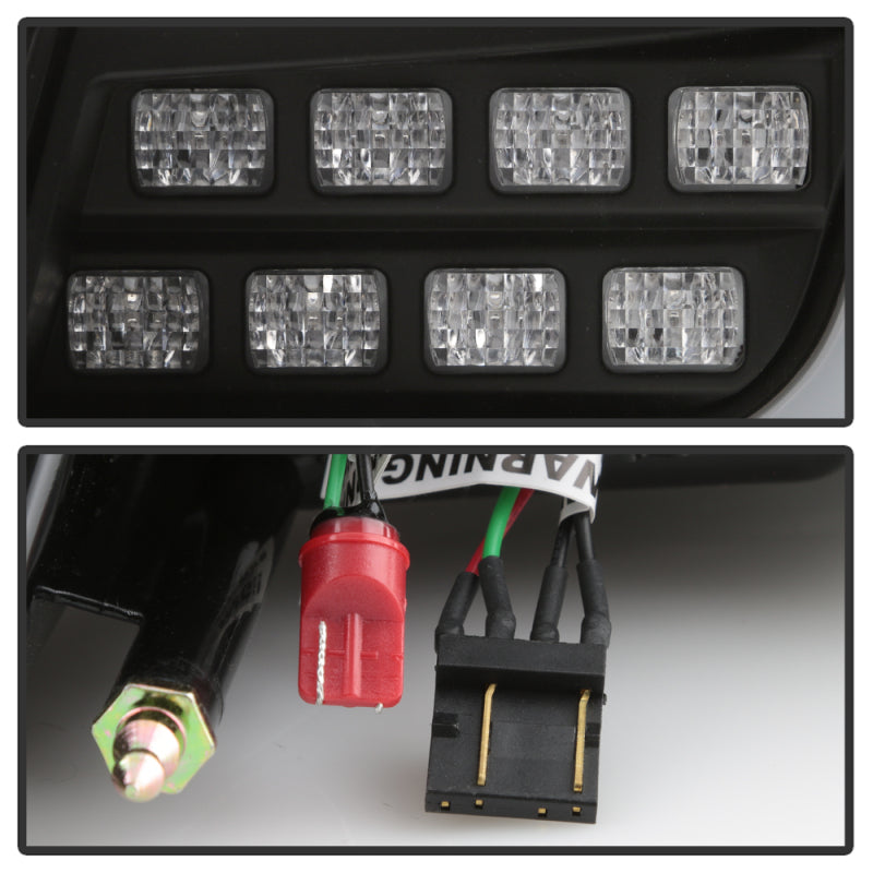 Spyder 5088130 fits Mitsubishi 08-14 Lancer/Evolution X V2 LED Tail Lights - Bl