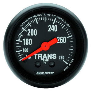 AutoMeter 2615 Z Series 52mm 140-280 Deg F Mech. Transimission Temperature Gauge
