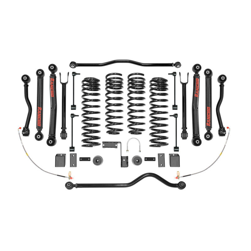 Rancho RS66114B-3 07-17 fits Jeep Wrangler Fr and R Short Arm Suspension System Component - Box Three