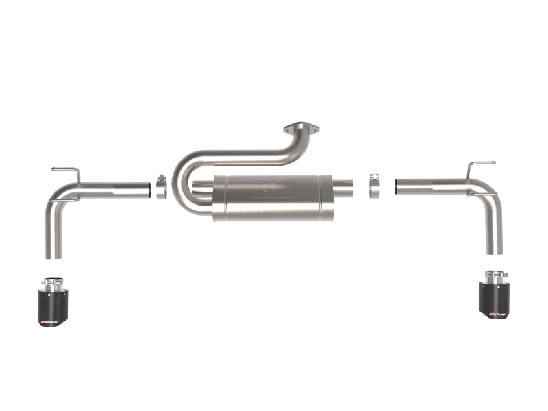 AFE 49-37036-C fits Mazda CX-50 Takeda 2.5in 304 SS Axle-Back Exhaust System w/