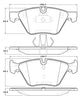 Stoptech 308.1061 Street Touring 12 BMW X1 / 09-13 Z4 Front Brake Pads