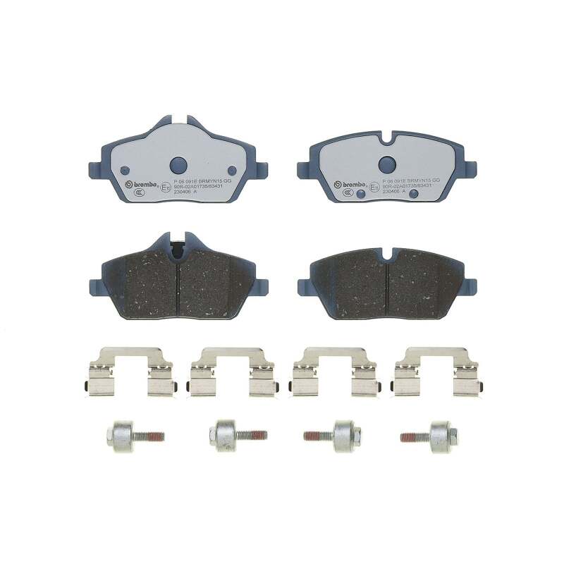 Brembo OE P06091E 14-21 fits BMW i3/18-21 i3s Brake Pad - Front