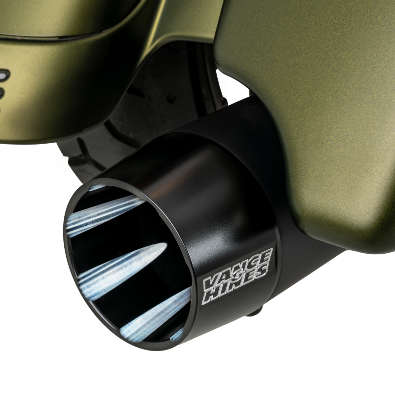 Vance & Hines HD M8 Touring Blackbird 450 Slip-on Exhaust - Wrinkle Black
