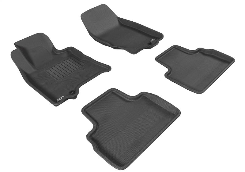 3D MAXpider 2012-2017 fits Hyundai Azera Kagu 2nd Row Floormats - Black