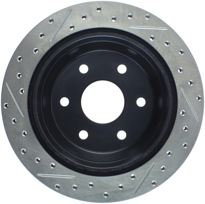 Stoptech 127.66041L Slotted & Drilled Sport Brake Rotor