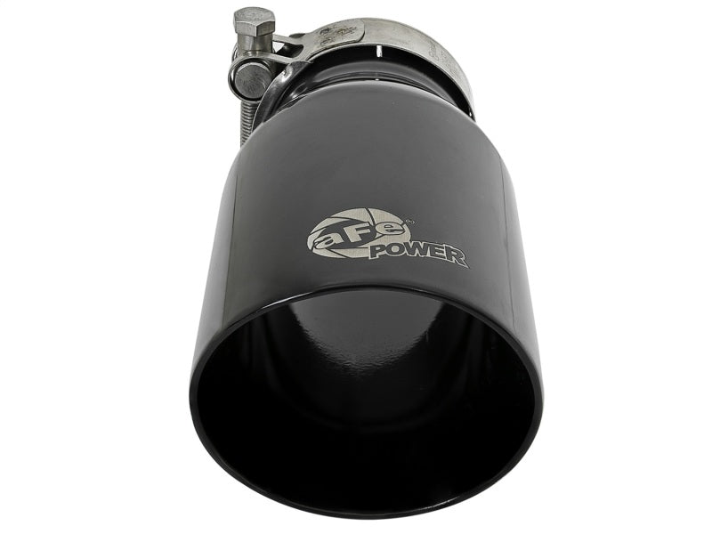 AFE 49T25354-B07 orce-Xp Universal 409 SS Single-Wall Clamp-On Exhaust Tip - Bl