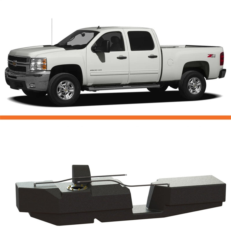 fits Titan Fuel Tanks 7010201 01-10 GM 2500/3500 Duramax Crew Cab Short Bed 52 Gallon XXL Mid-Ship Fuel Tank