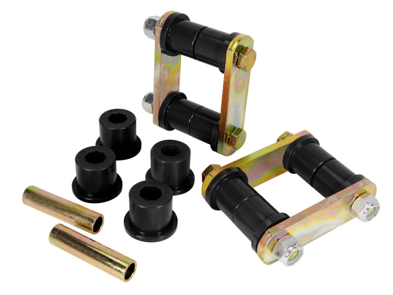 Prothane 1-1013-BL AMC AMX/Javelin HD Spring & Shackles Bushings - Black