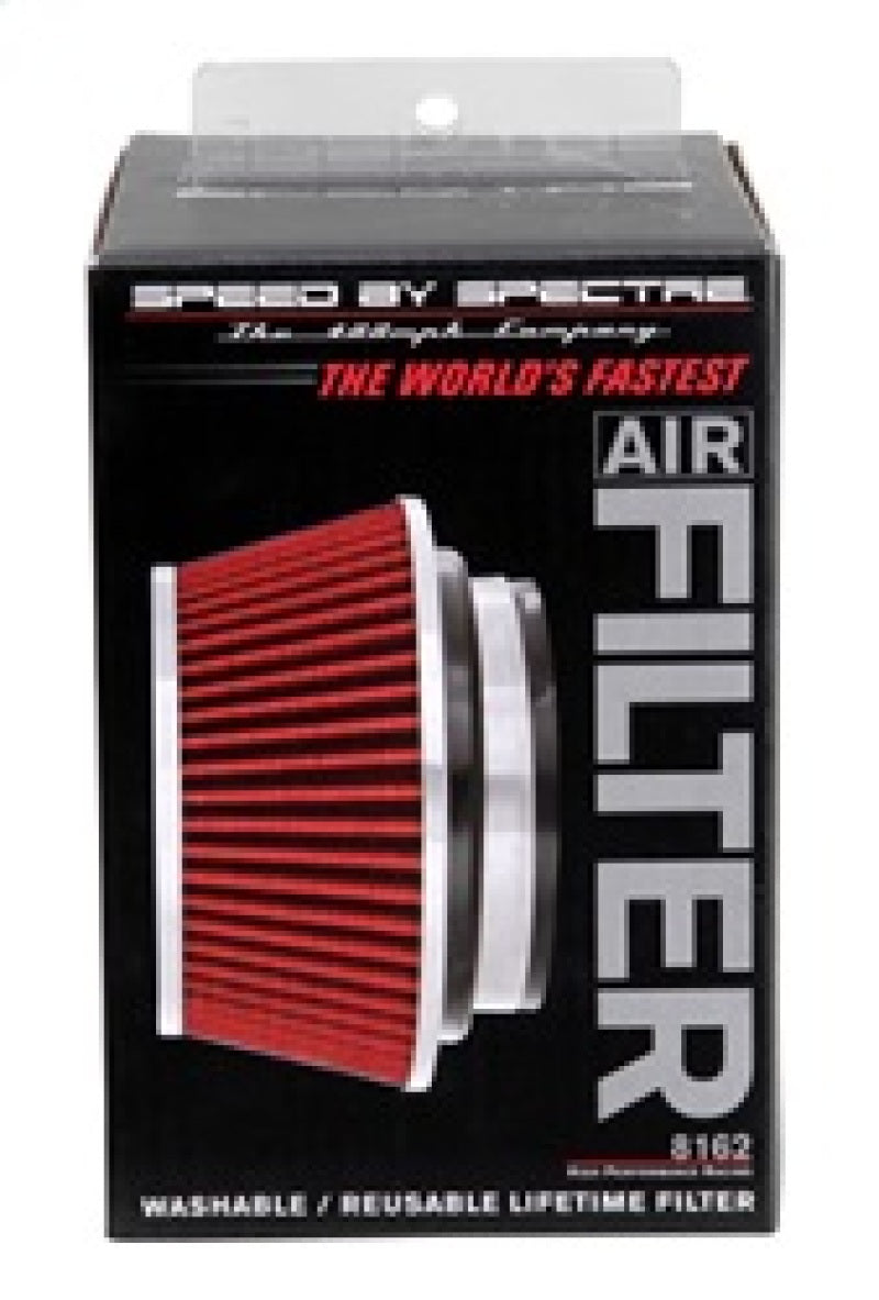 Spectre 8162 Adjustable Conical Air Filter 2-1/2in. Tall (Fits 3in. / 3-1/2in. / 4in. Tubes) - Red