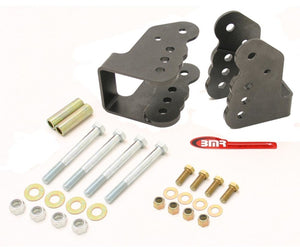 BMR CAB003H G-Body Bolt-On Control Arm Relocation Brackets - Black Hammertone