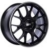 BBS CH139BPO CH-R 18x8.5 5x112 ET47 Satin Black Polished Rim Protector Wheel -82mm PFS/Clip Required