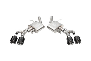 CORSA Performance 21319CF Corsa 22-25 fits Cadillac CT4 V Blackwing 3in Active Valve Axle-Back - 4.5in Carbon Fiber Polished Tip
